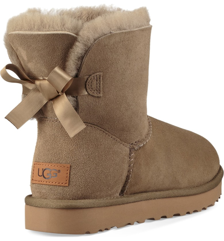 ugg mini bailey bow antelope