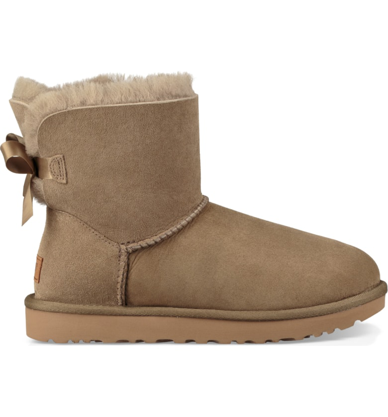 ugg mini bailey bow antelope