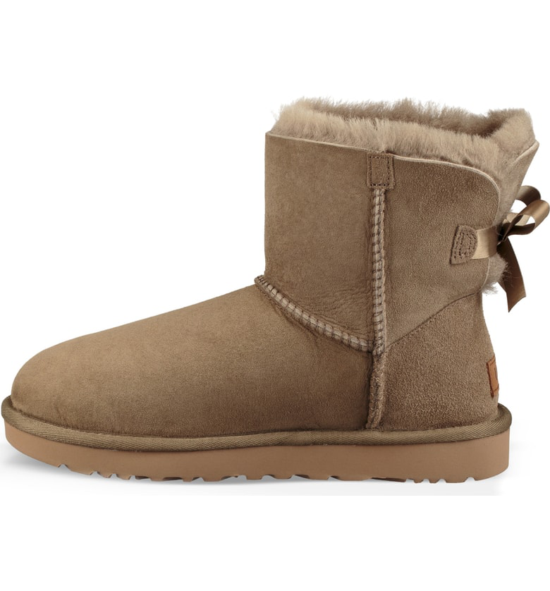 ugg mini bailey bow antelope