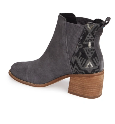 Shop Toms Esme Bootie In Forged Iron Suede