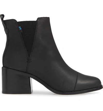 Shop Toms Esme Bootie In Black Leather