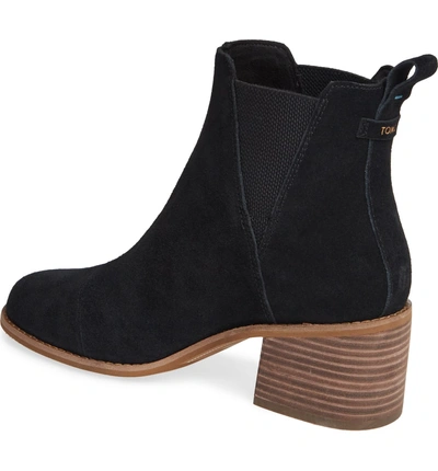 Shop Toms Esme Bootie In Black Suede