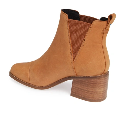 Shop Toms Esme Bootie In Tan Leather