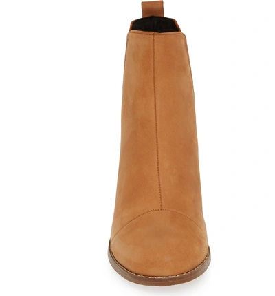 Shop Toms Esme Bootie In Tan Leather