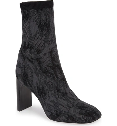 Shop Rag & Bone Ellis Sock Knit Boot In Black/ Black Knit