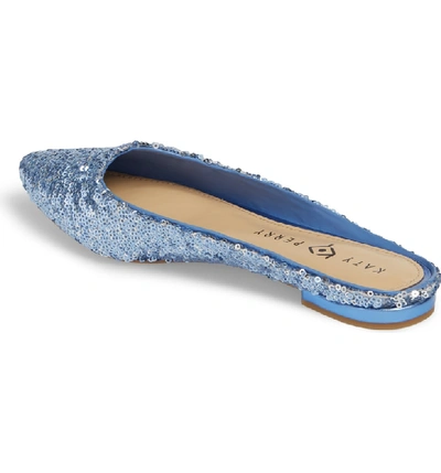 Shop Katy Perry Mule In Blue Fabric