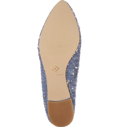 Shop Katy Perry Mule In Blue Fabric