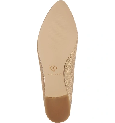 Shop Katy Perry Mule In Champagne Fabric