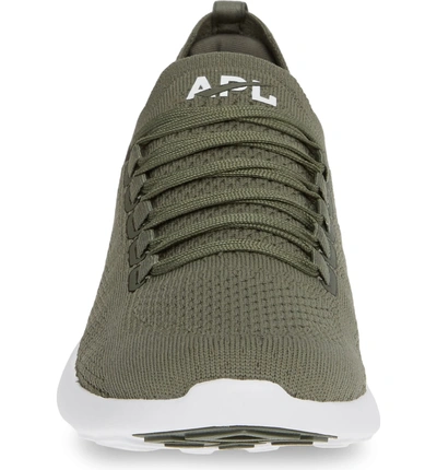 Shop Apl Athletic Propulsion Labs Techloom Breeze Knit Running Shoe In Fatigue/ White