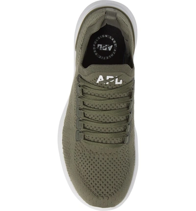 Shop Apl Athletic Propulsion Labs Techloom Breeze Knit Running Shoe In Fatigue/ White