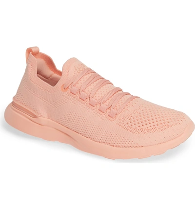 Shop Apl Athletic Propulsion Labs Techloom Breeze Knit Running Shoe In Salmon