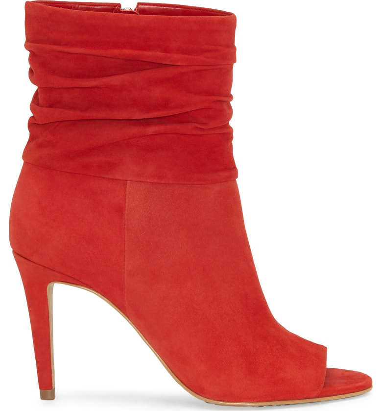 vince camuto catillia open toe bootie