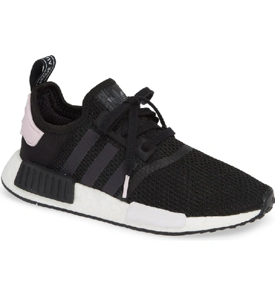 Shop Adidas Originals Nmd R1 Athletic Shoe In Black/ White/ Clear Pink