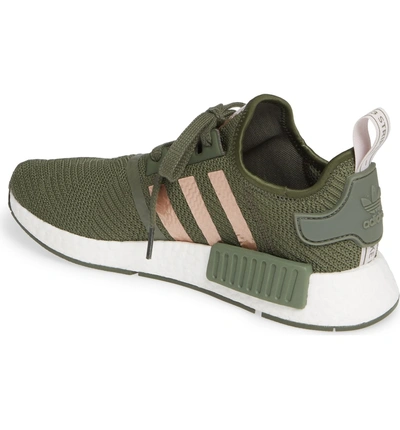 Shop Adidas Originals Nmd R1 Athletic Shoe In Base Green/ Super Pop