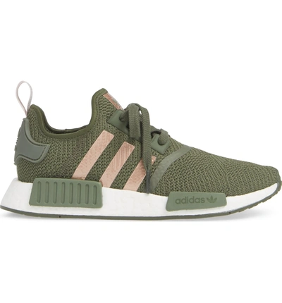 Shop Adidas Originals Nmd R1 Athletic Shoe In Base Green/ Super Pop