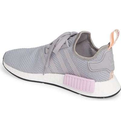 Shop Adidas Originals Nmd R1 Athletic Shoe In Light Granite/ Clear Orange