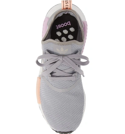 Shop Adidas Originals Nmd R1 Athletic Shoe In Light Granite/ Clear Orange