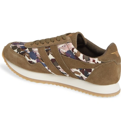 Shop Gola X Liberty Fabrics Collection Bullet Sneaker In Khaki/ Off White