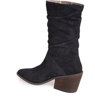 Shop Band Of Gypsies Crash Bootie In Black Burnished Micro