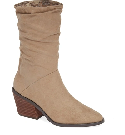 Shop Band Of Gypsies Crash Bootie In Natural Burnished Micro