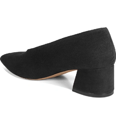 Shop Vince Rafe Flared Heel Pump In Black Suede