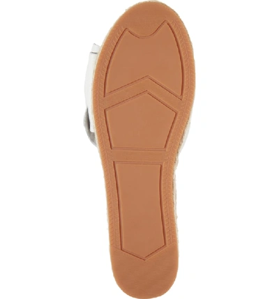 Shop Rebecca Minkoff Giana Bow Slide Sandal In Optic White Leather