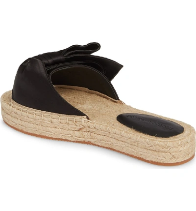 Shop Rebecca Minkoff Giana Bow Slide Sandal In Black Leather