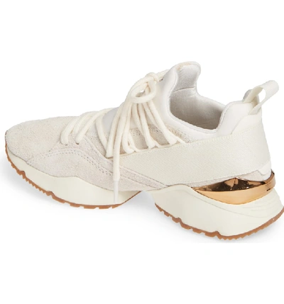 Shop Puma Muse Maia Utility Sneaker In Whisper White-metallic Bronze