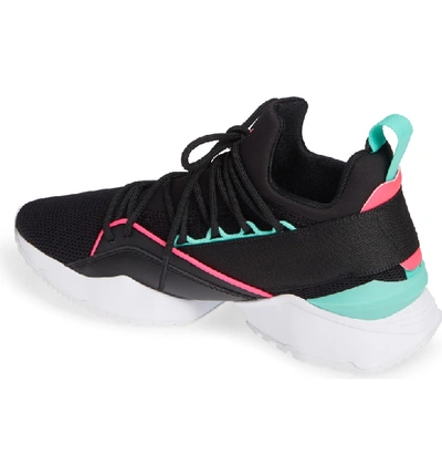Puma Women's Muse Maia Street Knit Lace Up Sneakers In Black | ModeSens