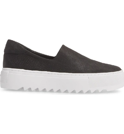 Shop Jslides Sage Platform Slip-on Sneaker In Black Mix Fabric