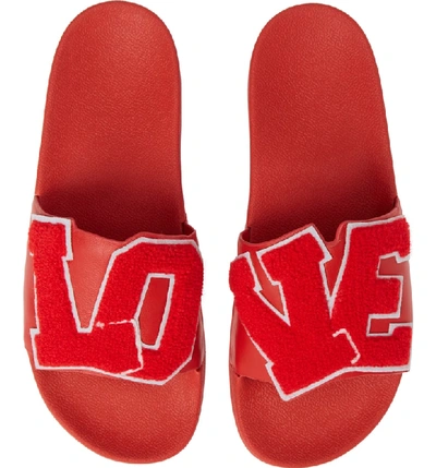 Shop Tory Sport Love Slide Sandal In Red