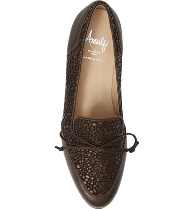 Shop Amalfi By Rangoni Ombretto Embossed Loafer In Moro Leather