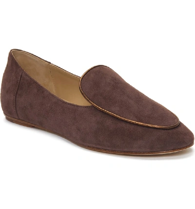Shop Etienne Aigner Camille Loafer In Coffee Suede