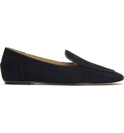 Shop Etienne Aigner Camille Loafer In Black Suede