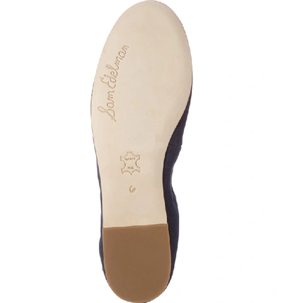 Shop Sam Edelman Felicia Flat In Navy Fabric