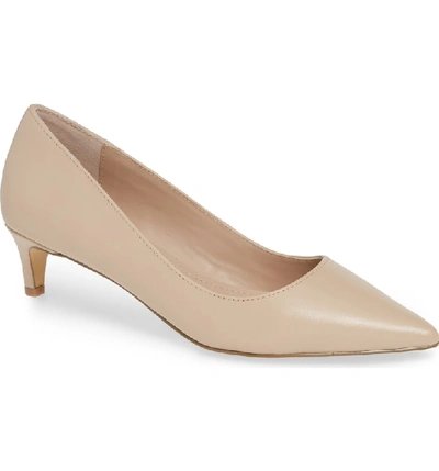 Shop Charles By Charles David Kitten Pointy Toe Pump In Nude