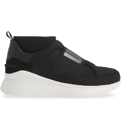 Shop Ugg Neutra Sock Sneaker In Black