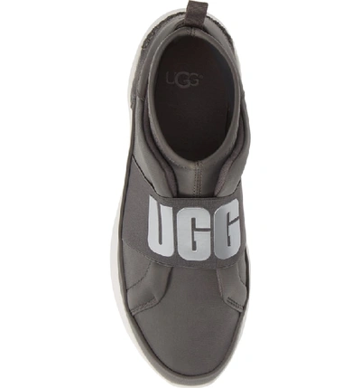 Shop Ugg Neutra Sock Sneaker In Charcoal