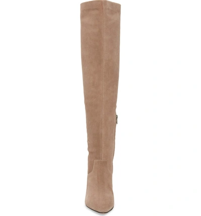 Shop Lust For Life California Over The Knee Boot In Taupe Suede