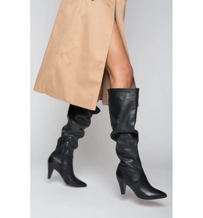 Shop Lust For Life California Over The Knee Boot In Black Leather