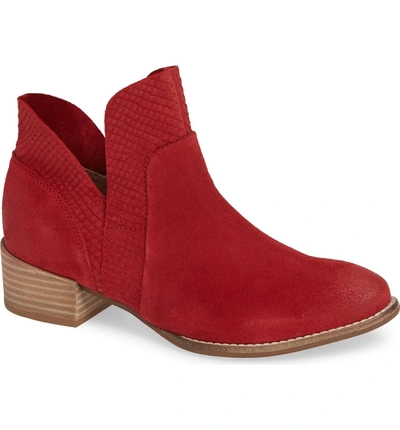 Shop Seychelles Score Bootie In Red Suede