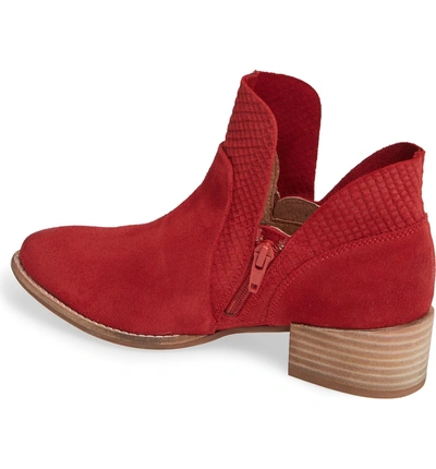 Shop Seychelles Score Bootie In Red Suede