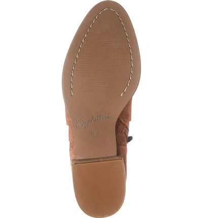 Shop Seychelles Score Bootie In Cognac Suede