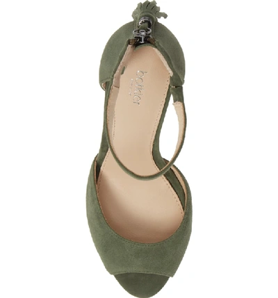 Shop Botkier Anna Sandal In Winter Green Suede