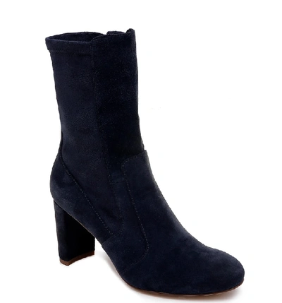 Shop Splendid Charlie Stretch Back Bootie In Navy Suede