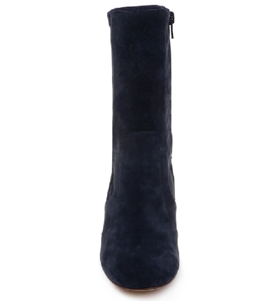 Shop Splendid Charlie Stretch Back Bootie In Navy Suede