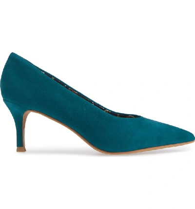 Shop Seychelles Cave Pump In Teal Suede