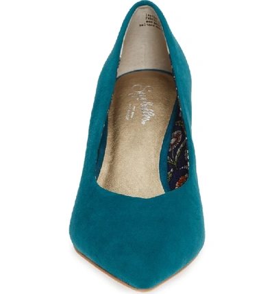 Shop Seychelles Cave Pump In Teal Suede