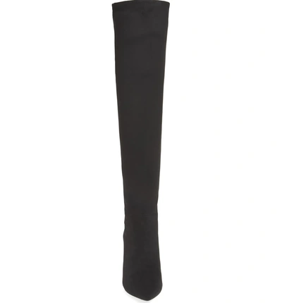 Shop Jeffrey Campbell Final Slouch Over The Knee Boot In Black Suede