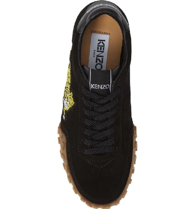 Shop Kenzo Move Sneaker In Black Leather